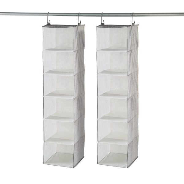 NeatFreak Set Of 2 Hanging 6 Shelf Closet Organizers & Reviews Wayfair